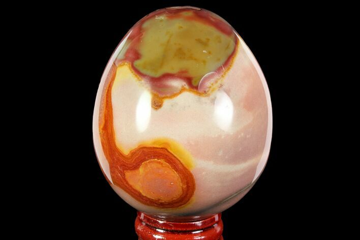 Polished Polychrome Jasper Egg - Madagascar #118653
